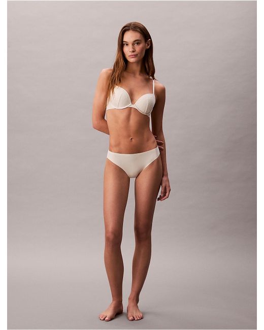 Calvin Klein Multicolor Perfectly Fit Lace Push Up Plunge Bra