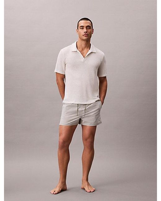 Calvin Klein Multicolor Short Drawstring Swim Shorts for men