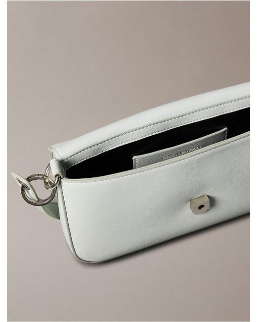 Calvin Klein Gray Sculpted Impression Shoulder Bag