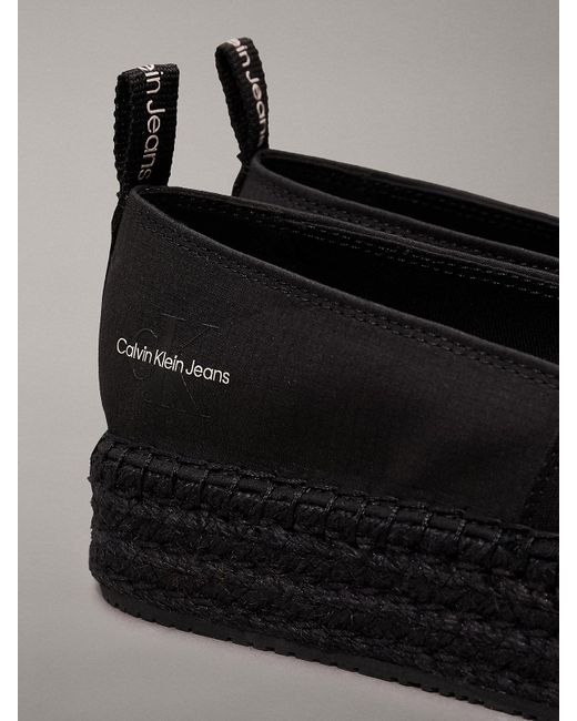 Espadrilles plateforme Calvin Klein en coloris Gray