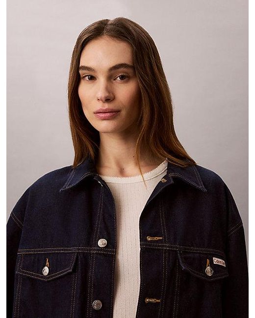 Calvin Klein Multicolor Jeans Belted Denim Jacket