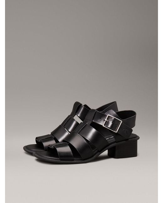 Calvin Klein Multicolor Heeled Fisherman Sandals