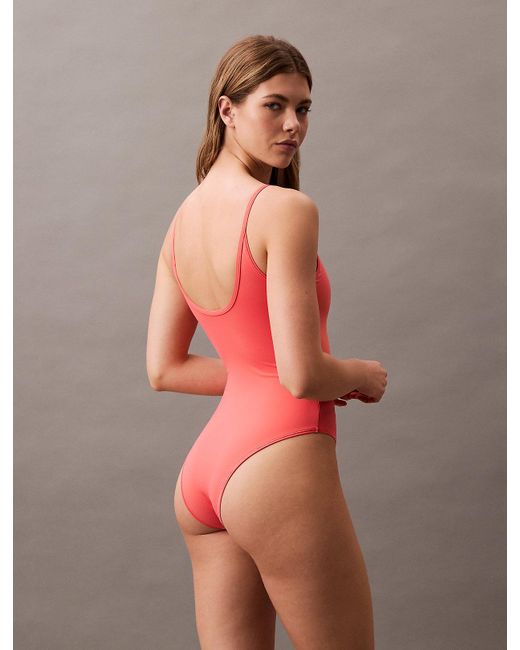 Calvin Klein Red Swimsuit