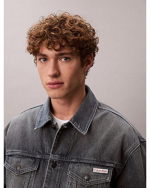 Calvin Klein Gray Jeans 90S Denim Jacket for men