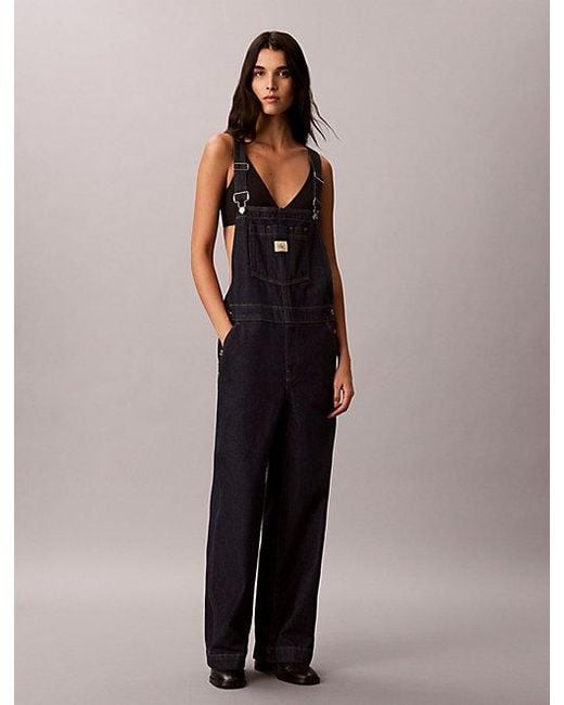 Calvin Klein Black Jeans 90S Straight Denim Dungarees