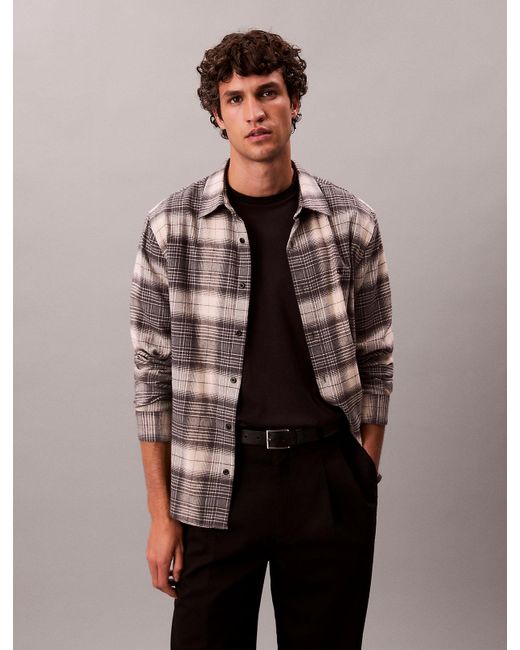 Camicia Button-Down di Calvin Klein in Black da Uomo