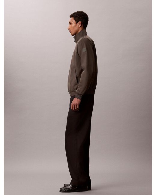 Calvin Klein Brown Matte Windbreaker Jacket for men