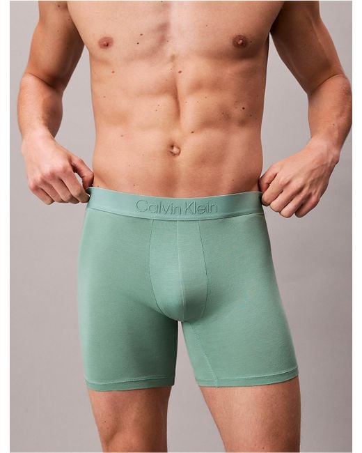 Calvin Klein Green Ultra Soft Modal Boxer Brief for men