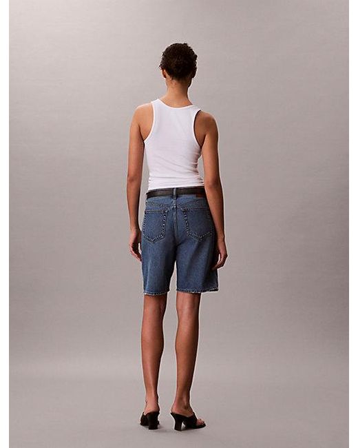 Calvin Klein Blue Jeans Denim Bermuda Shorts