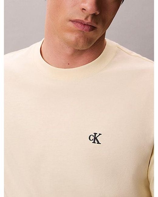 Calvin Klein Blue T-Shirt Pear Sorbet for men