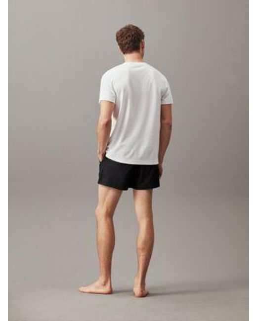 Calvin Klein Strand-T-Shirt aus Frottee in Gray für Herren