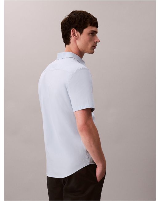 Calvin Klein Multicolor Cotton Stretch Slim Button-Down Shirt for men