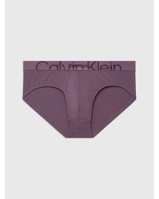 Slip - Embossed Icon Calvin Klein pour homme en coloris Purple