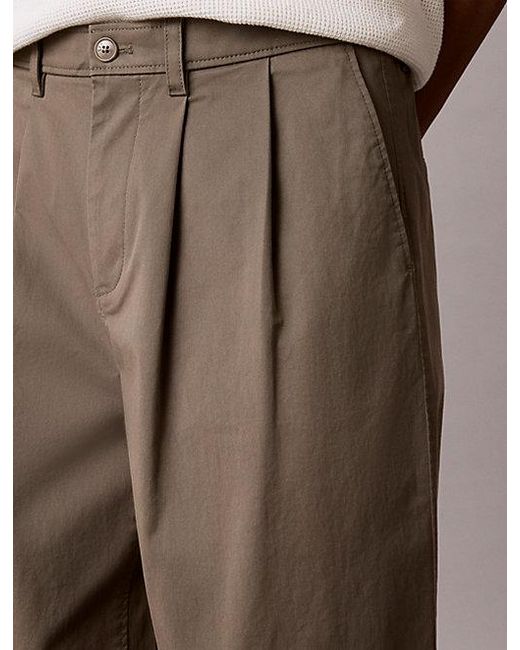 Calvin Klein Natural Jeans Comfort Cotton Relaxed Chino Trousers for men