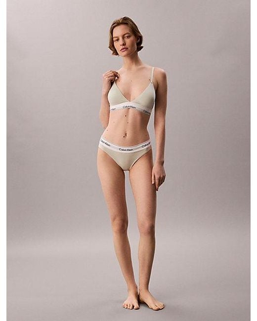 Calvin Klein Gray 2 Pack Bikini Briefs Icon Cotton Modal
