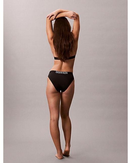 Calvin Klein Brown Halter Triangle Bikini Top Intense Power