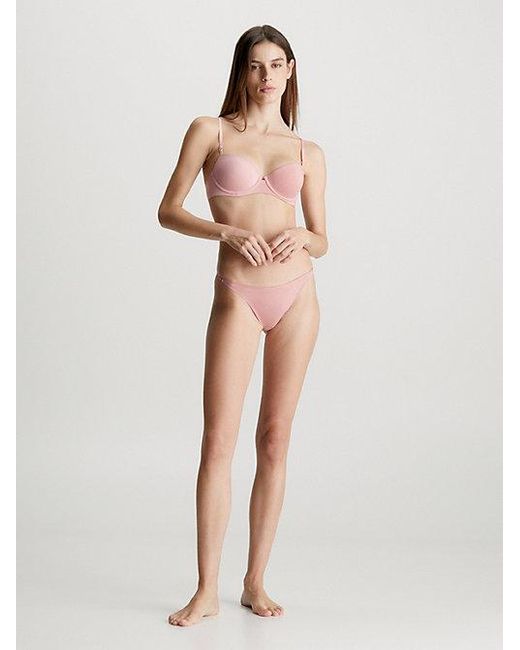 Calvin Klein Pink Lift Balconette Bra Minimalist