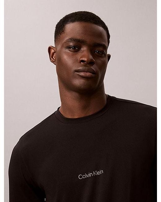 Calvin Klein Brown Sport Quick Dry Performance Gym T-Shirt for men
