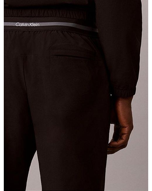 Calvin Klein Black Sport Quick Dry Travel Gym Trousers for men