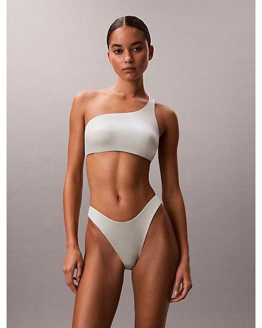 Calvin Klein Green Dipped Bikini Bottoms Ck Shine