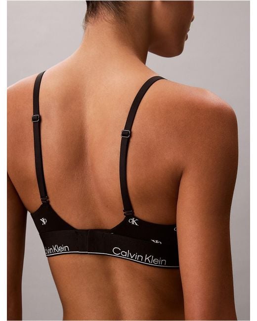 Calvin Klein Multicolor Icon Cotton Modal Lightly Lined Triangle Bralette