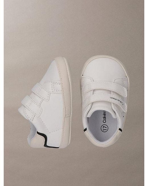 Calvin Klein Brown Jeans Baby Signature Velcro Trainers for men