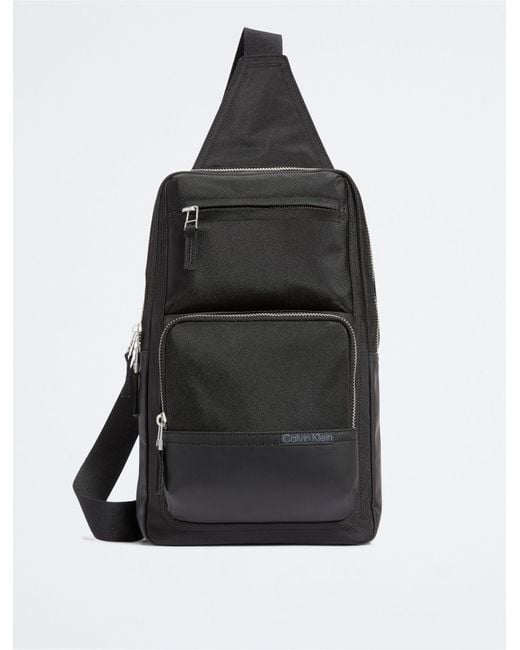 Calvin Klein Utility Sling Bag in Black for Men | Lyst