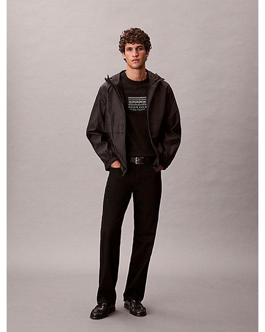 Calvin Klein Black Jeans Graphic Relaxed T-Shirt for men