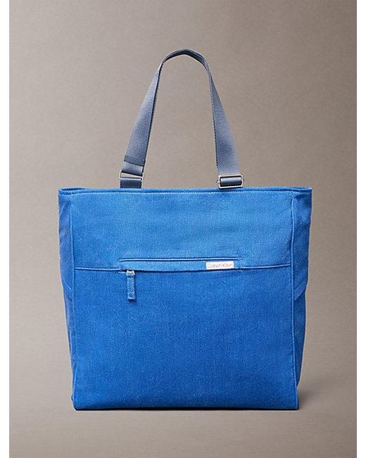 Calvin Klein Blue Denim Tote Bag for men