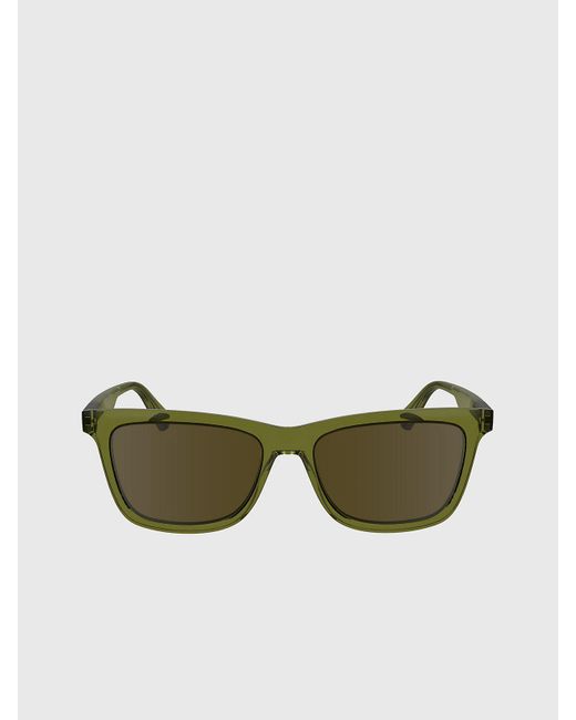 Calvin Klein Green Rectangle Sunglasses Ckj24601s