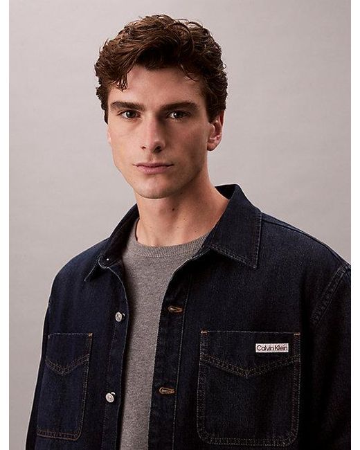 Calvin Klein Blue Jeans 90S Denim Shirt Jacket for men