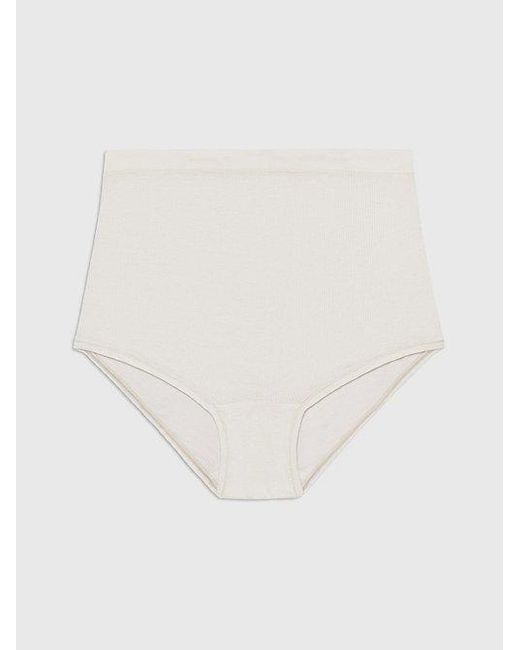 Calvin Klein White Panties - Ideal Modal Rib