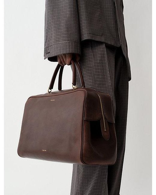 Calvin Klein Brown America Duffel Bag