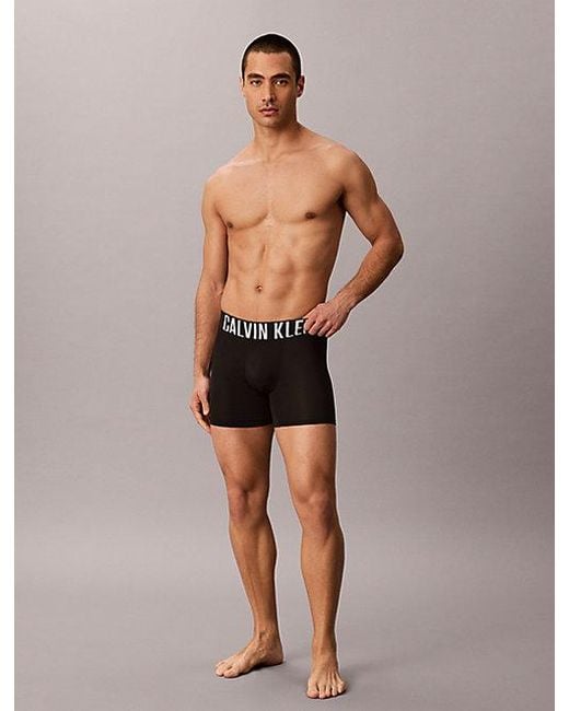 Calvin Klein Black 3 Pack Boxer Briefs Intense Power Air for men