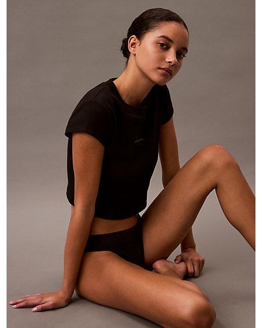 Calvin Klein Slip Met Lage Taille in het Brown