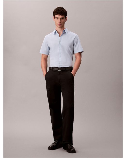 Calvin Klein Multicolor Cotton Stretch Slim Button-Down Shirt for men
