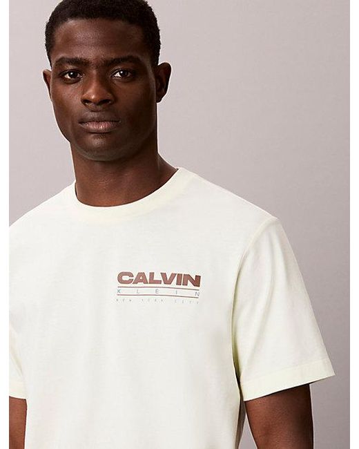 Calvin Klein Multicolor Jeans Relaxed Back Logo T-Shirt for men