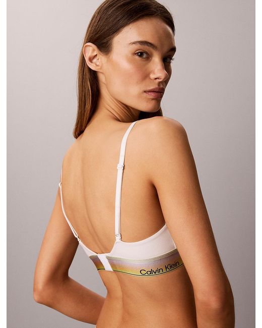 Calvin Klein Black Lightly Lined Triangle Bra