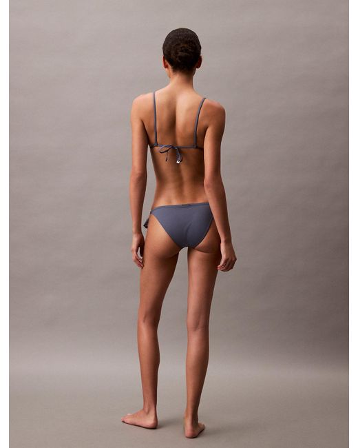 Calvin Klein Brown Triangle Bikini Top