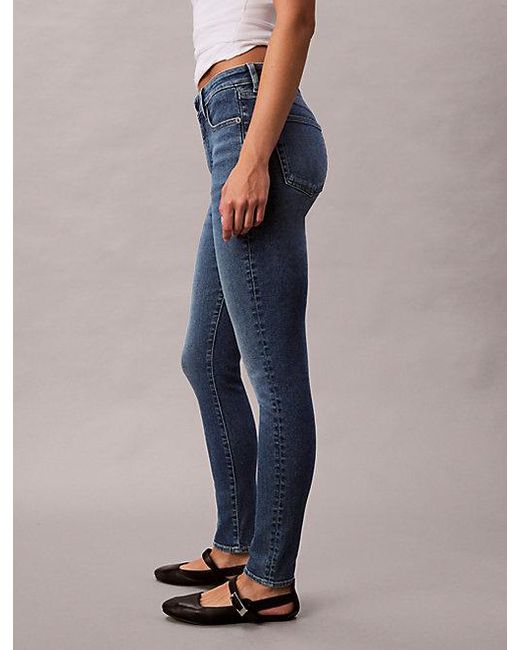 Calvin Klein Blue High Rise Skinny Jeans