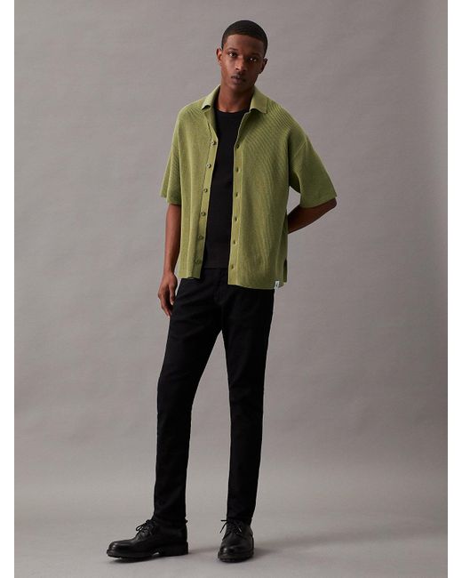 Calvin Klein Multicolor Relaxed Knit Short Sleeve Shirt for men