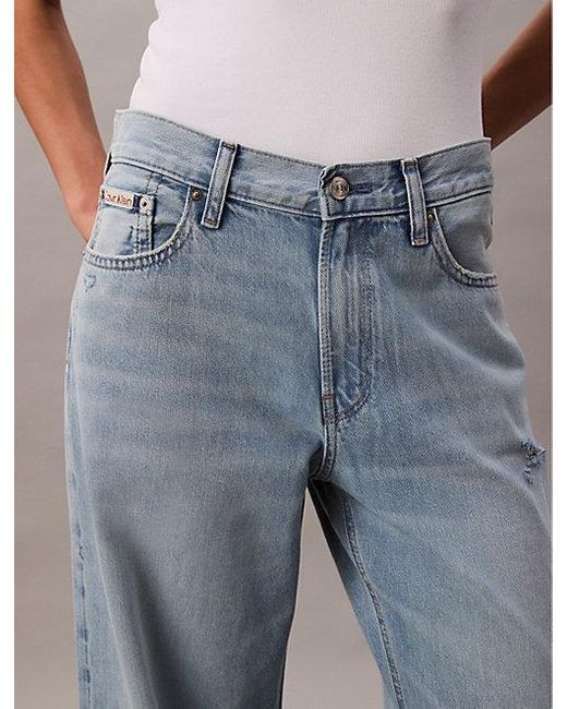 Calvin Klein Low Rise Baggy Jeans in het Multicolor