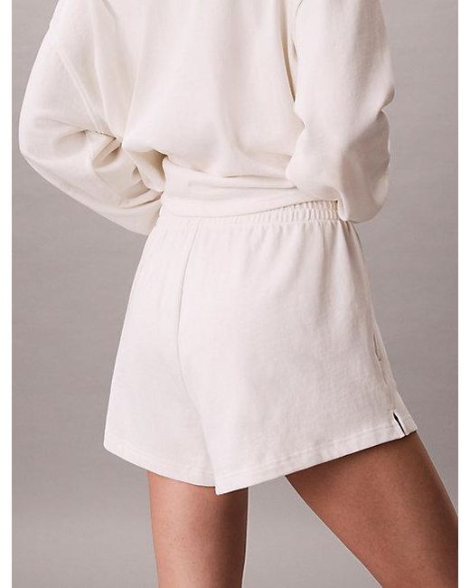 Calvin Klein Natural Cotton Heritage Logo Pyjama Shorts