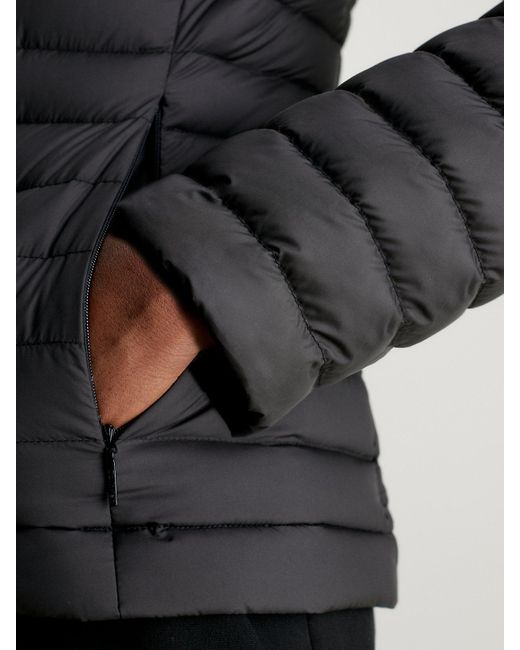 Calvin Klein Gray Lightweight Down Puffer Jacket