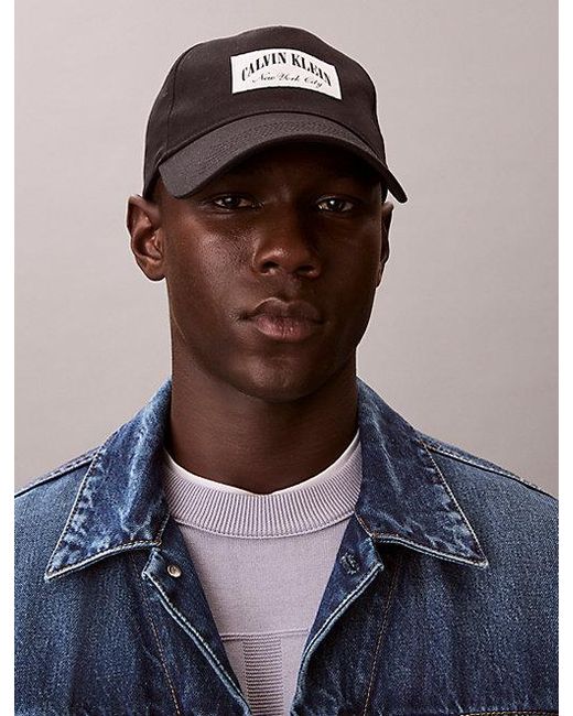 Calvin Klein Brown Heritage Crest Patch Baseball Cap for men