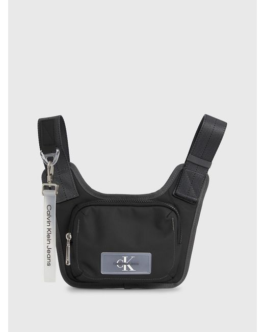 Calvin Klein Gray Coated Chest Bag for men
