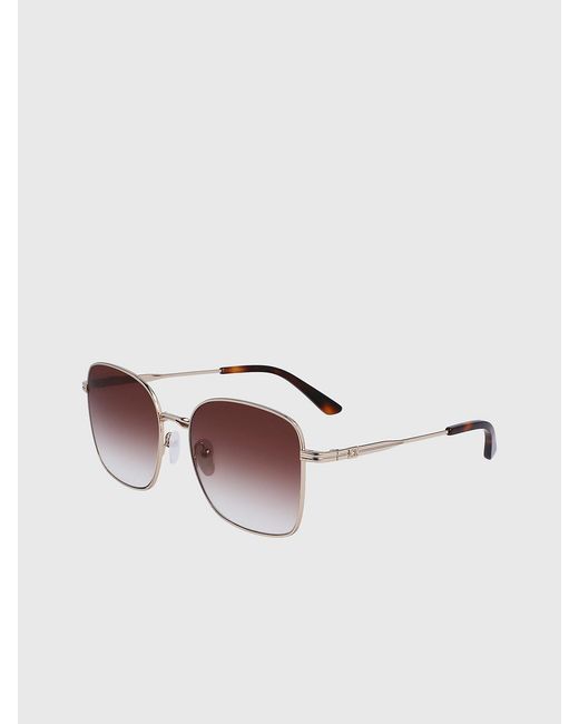 Calvin Klein Purple Rectangle Sunglasses Ck23100S
