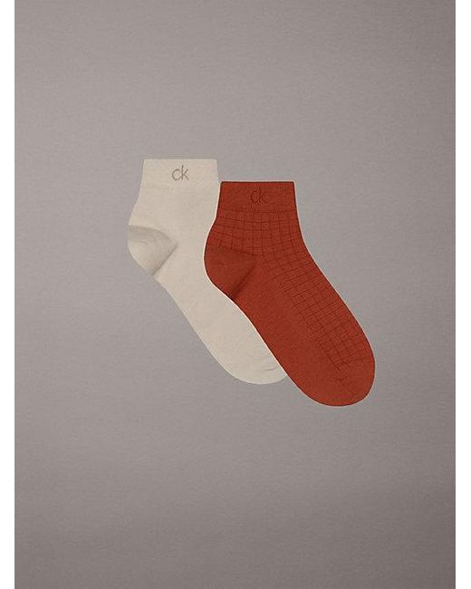 Calvin Klein 2Er-Pack Performance-Knöchelsocken in Gray für Herren