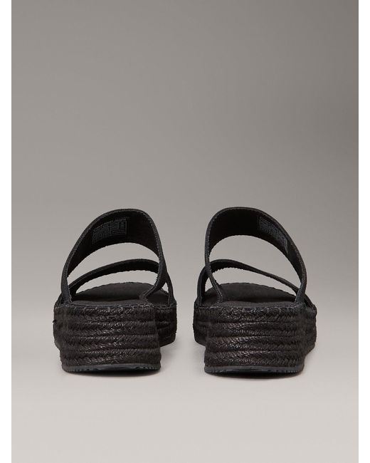 Espadrillas Con Plateau di Calvin Klein in Gray