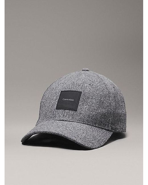 Gorra de fieltro de mezcla de lana Calvin Klein de hombre de color Gray